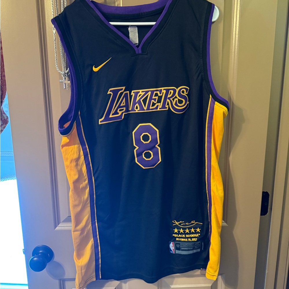 Lakers Black and Yellow Basketball Jersey